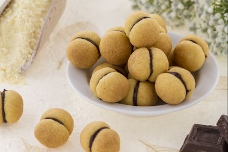 Baci de dama con harina de maíz