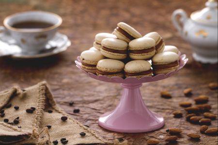 Macarons con caramelo salado