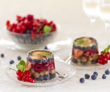 Aspic de frutos del bosque