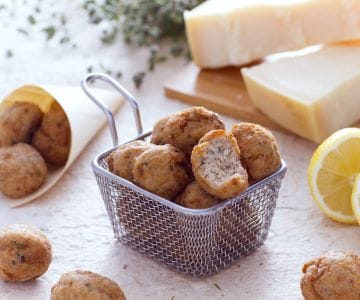 Albóndigas de ternera al limón y mejorana