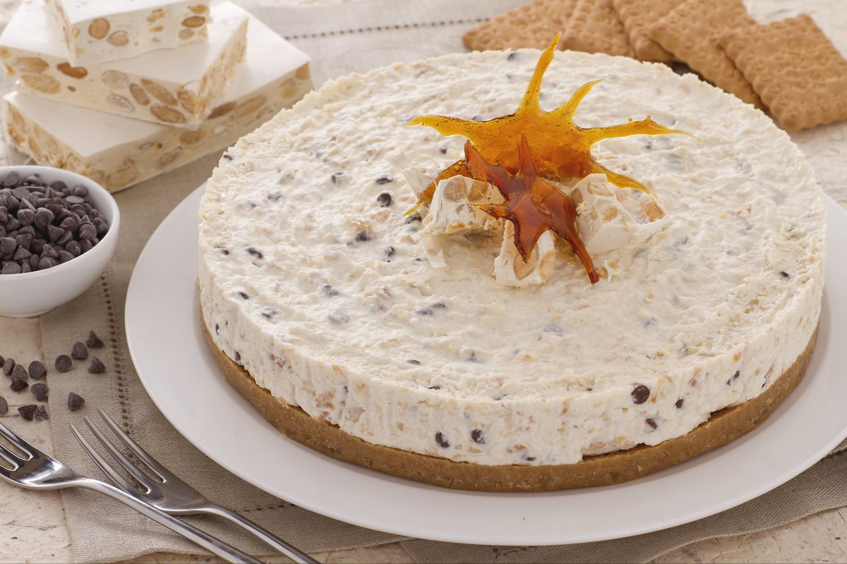 Cheesecake de turrón