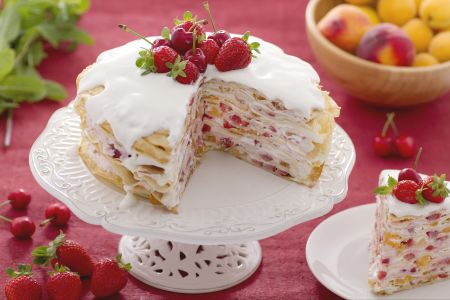 Tarta de crepes dulces