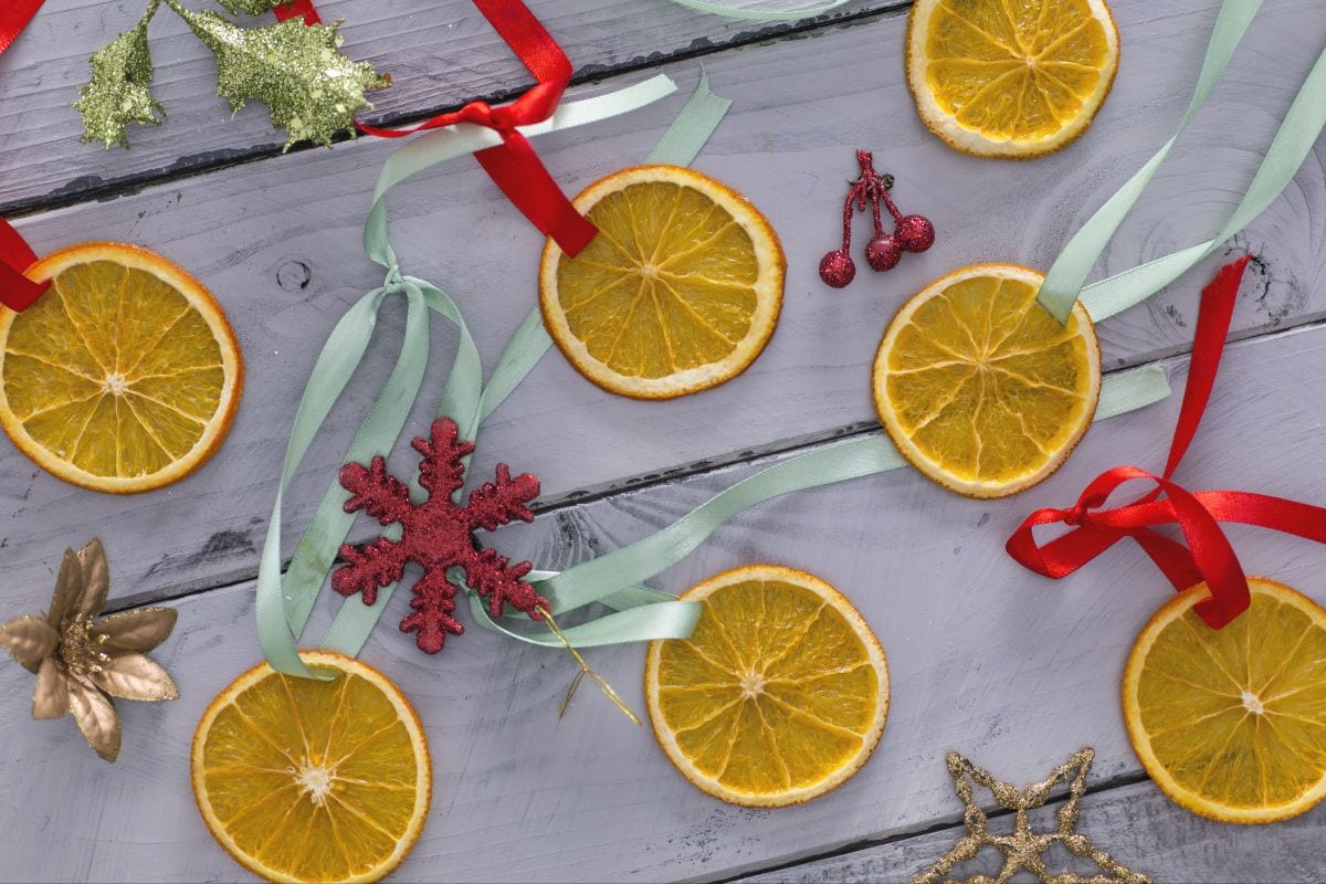 Rodajas de naranja secas