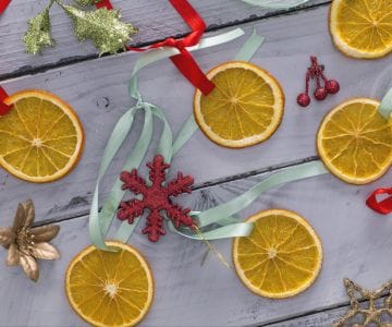 Rodajas de naranja secas