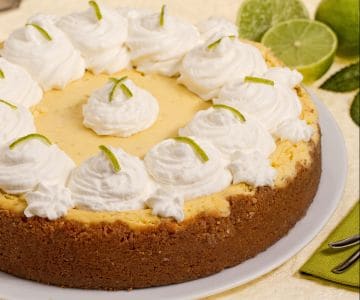 Key lime cheesecake