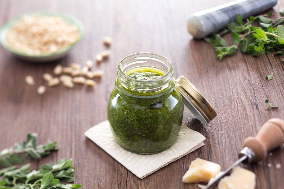 Pesto de mejorana