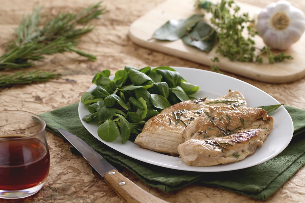 Pechuga de pollo al aceto balsámico