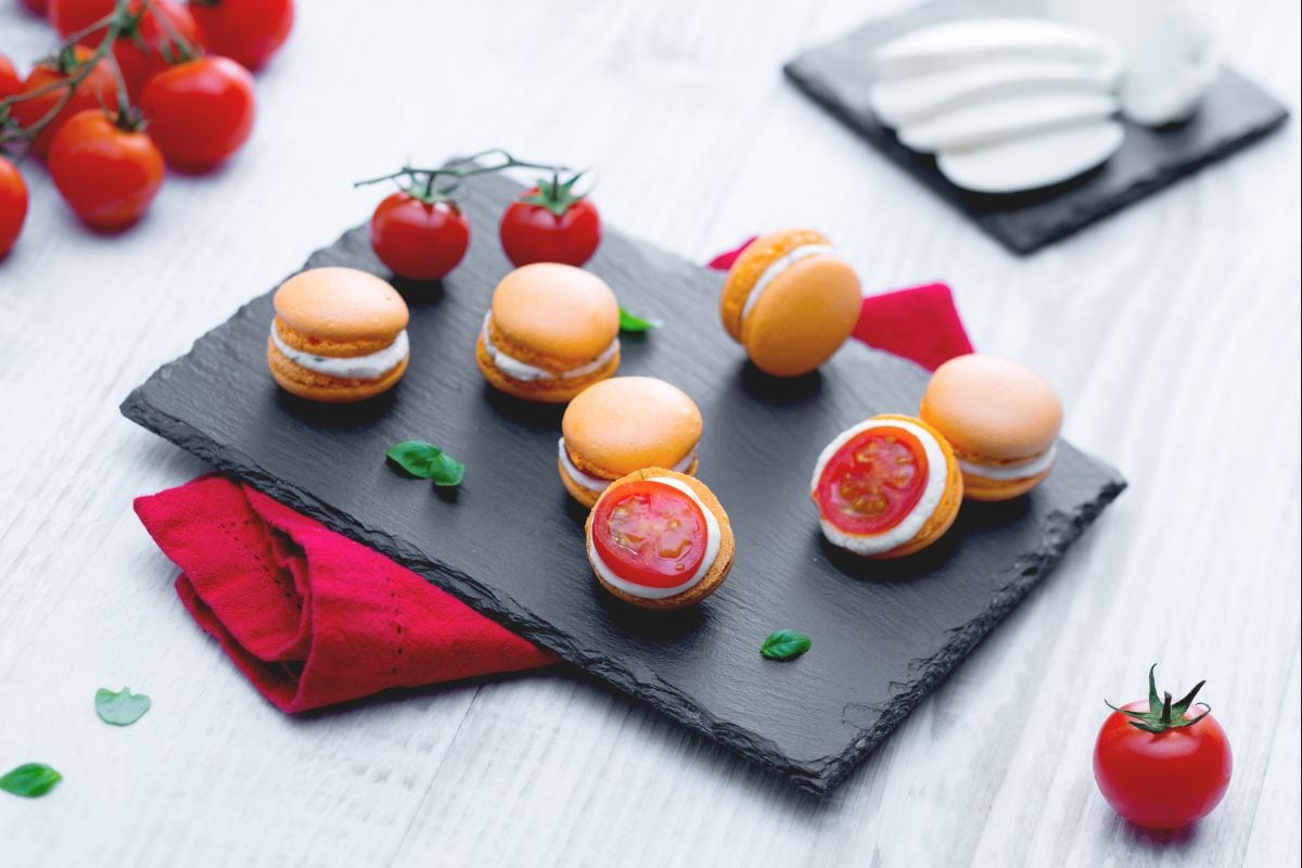 Macarons caprese