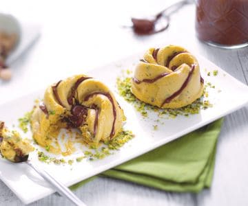 Semifrío de pistacho y Nutella