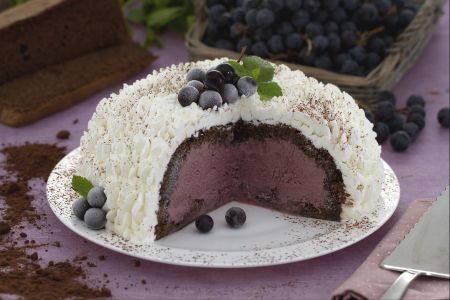 Zuccotto de uva fresa