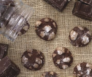 Galletas crujientes de chocolate
