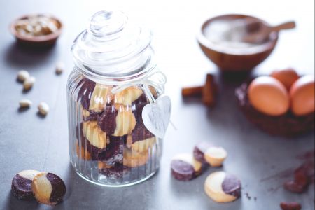 Diamanti al cacao e mandorle