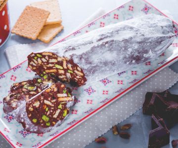 Salami de chocolate sin huevos
