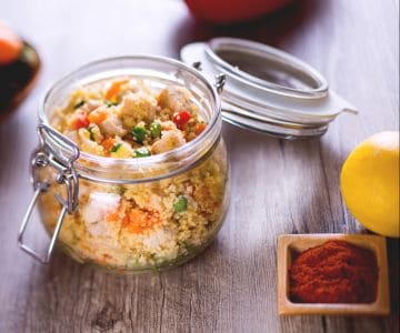 Cuscús frío de pollo