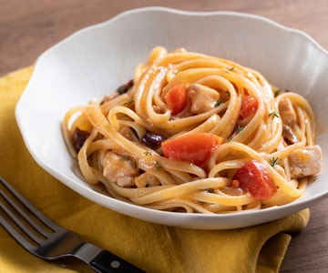 Pasta con pez espada