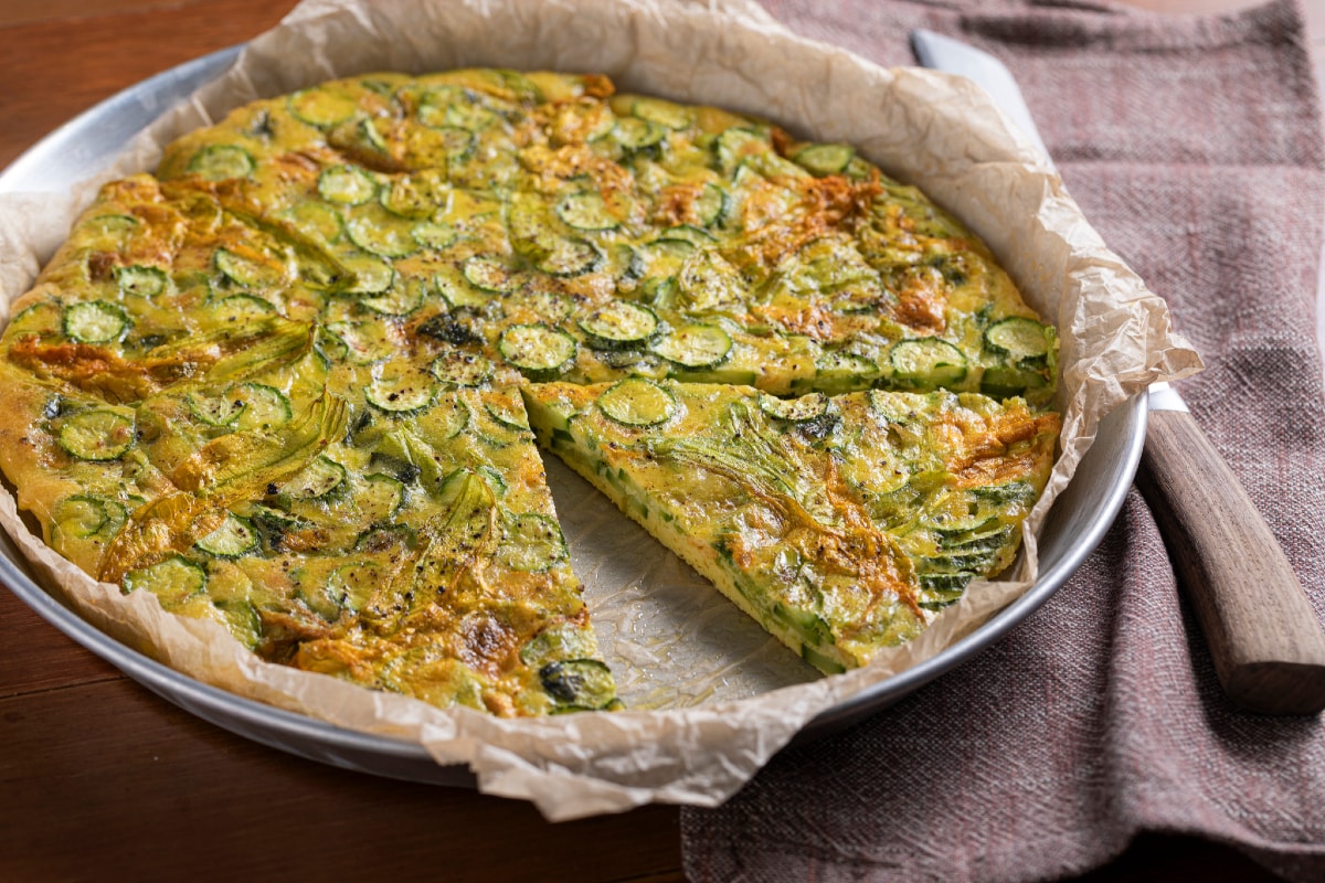 Tortilla de calabacín al horno