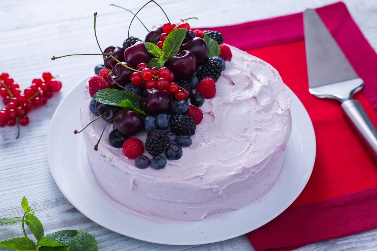 Tarta de cumpleaños de verano