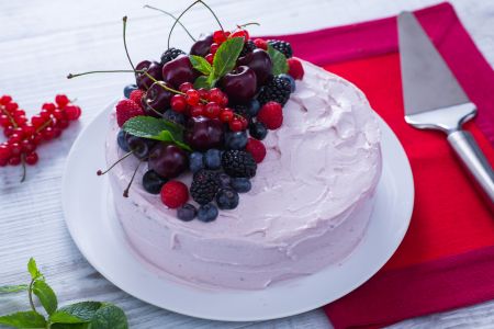Tarta de cumpleaños de verano