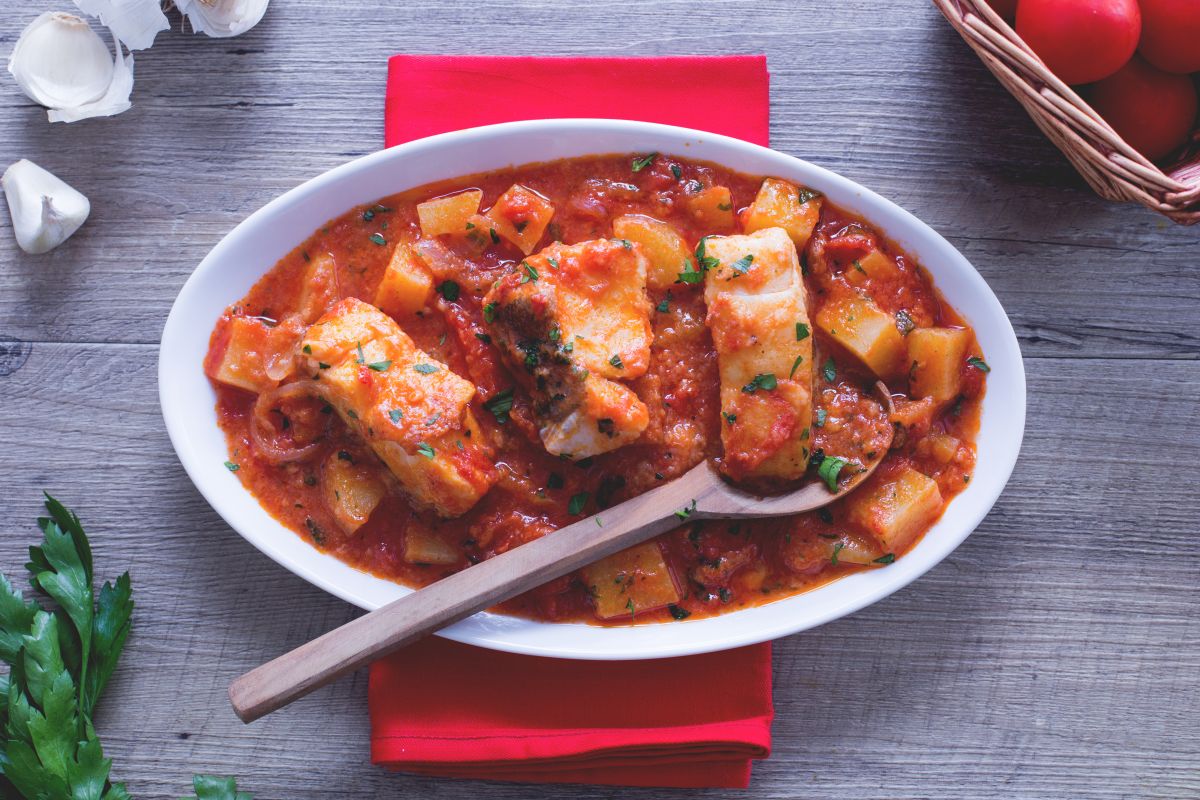 Bacalao a la livornesa