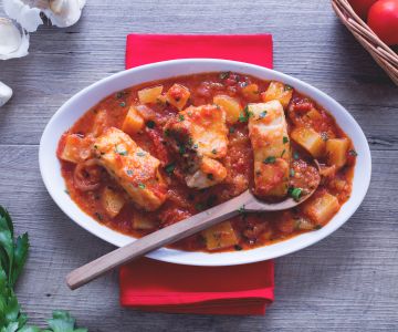 Bacalao a la livornesa