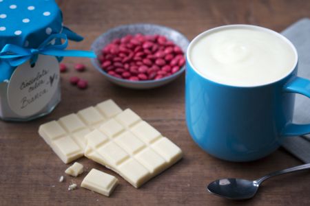 Chocolate caliente blanca
