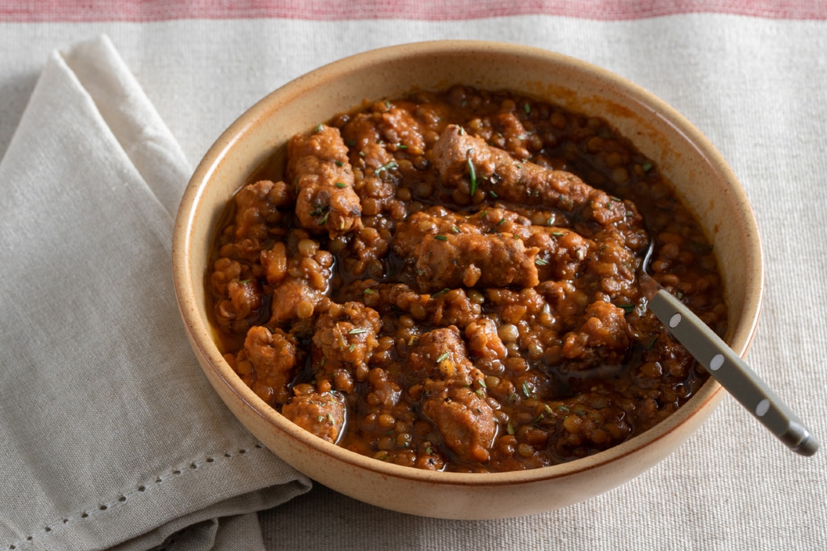 Lentejas y salchicha