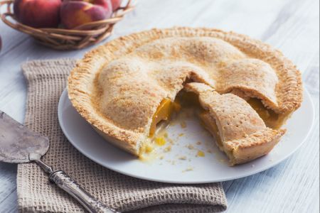 Tarta de melocotones