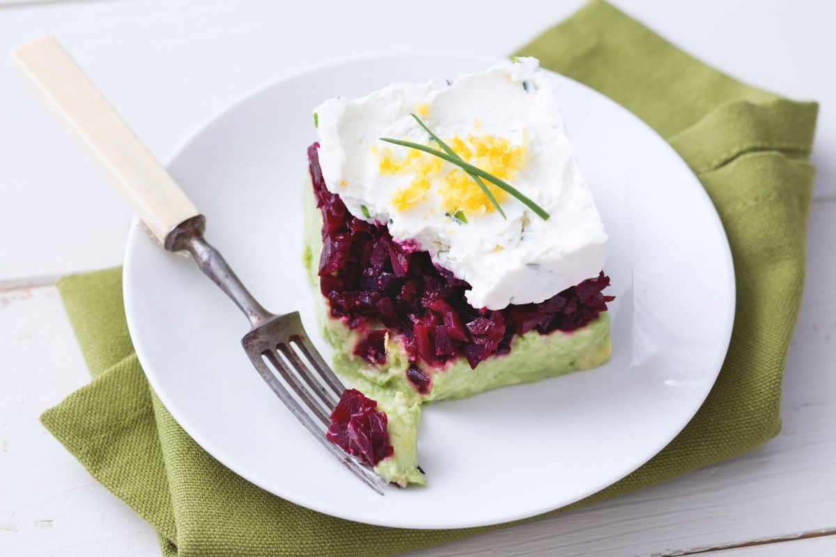 Tartar de remolacha y aguacate