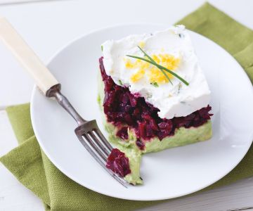 Tartar de remolacha y aguacate