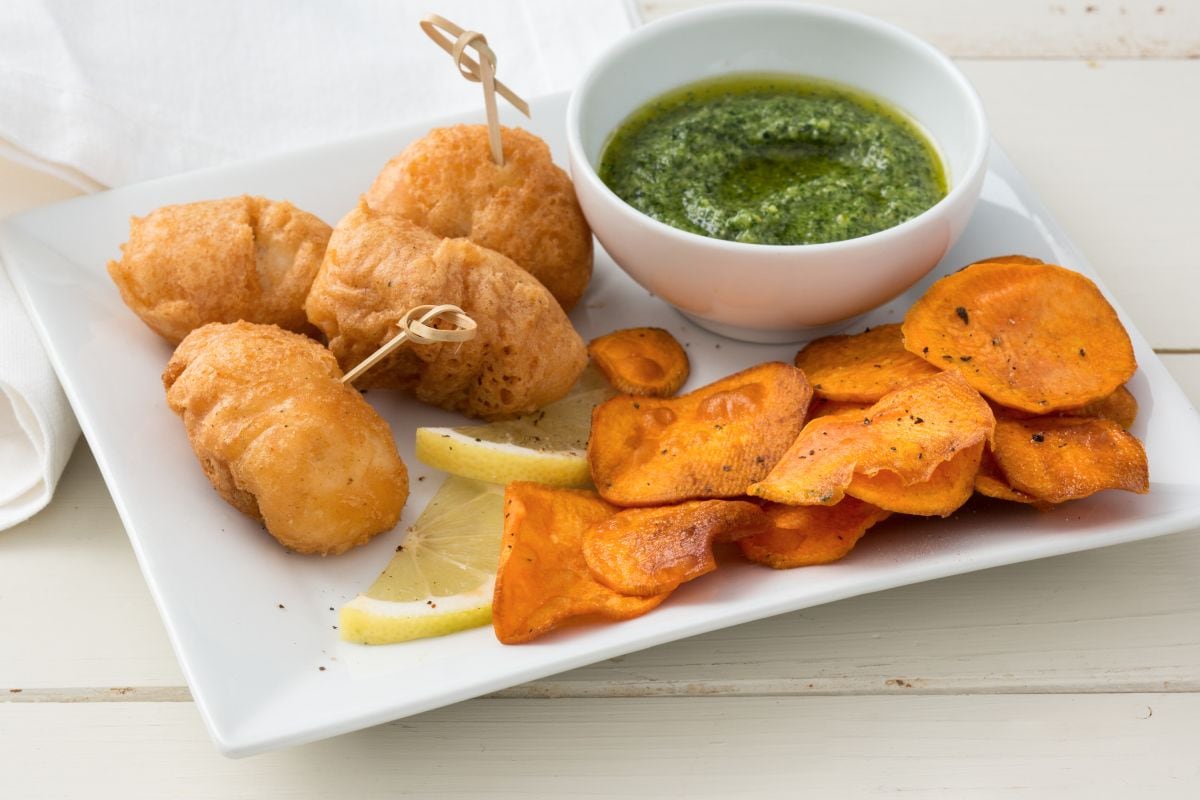 Fish and chips de rape