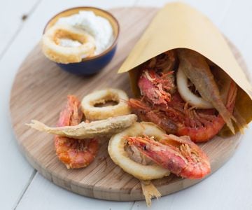 Cuoppo de mar con mayo al mojito