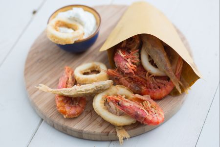 Cuoppo de mar con mayo al mojito