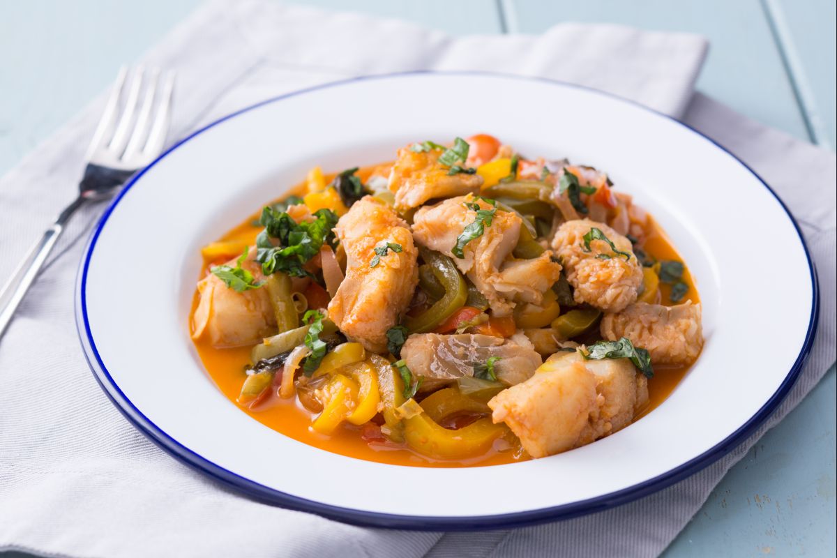 Bacalao con pimientos