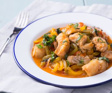 Bacalao con pimientos
