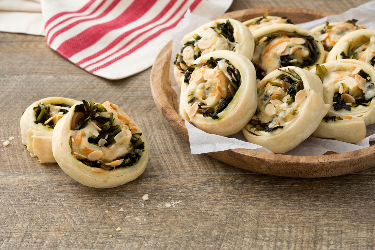 Rollos con Grana Padano y verduras