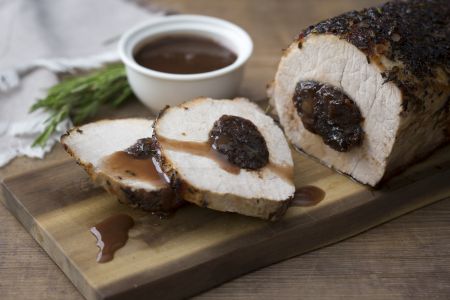 Asado de cerdo con ciruelas