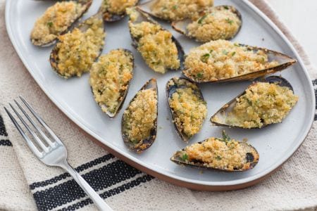 Mejillones gratinados