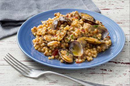 Fregola con almejas