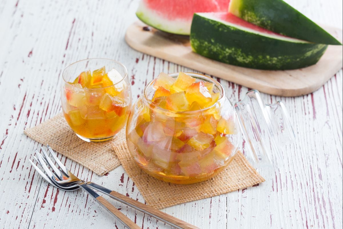 Sandía confitada (Gliko shalqini)