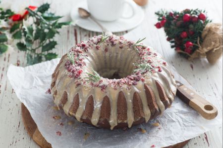 Pastel de jengibre en molde bundt