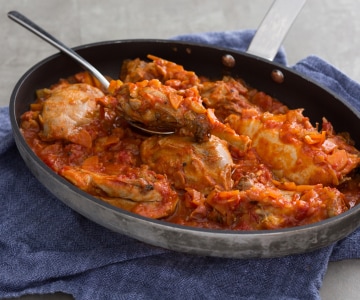 Gallina de Guinea guisada