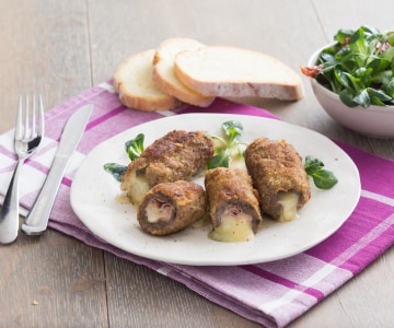 Canelones de carne fundente