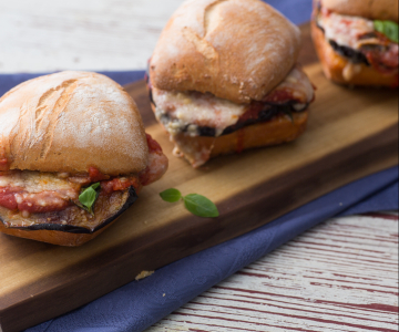 Parmigiana en el bocadillo