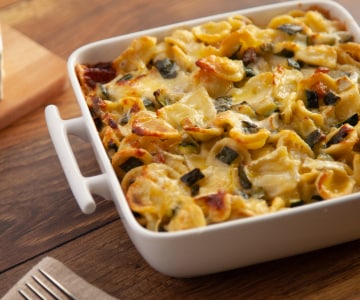 Orecchiette gratinadas al horno