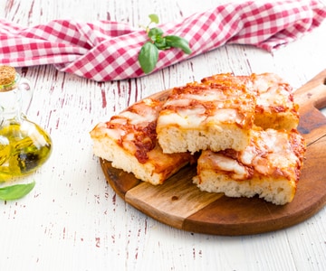 Pizza en bandeja sin gluten