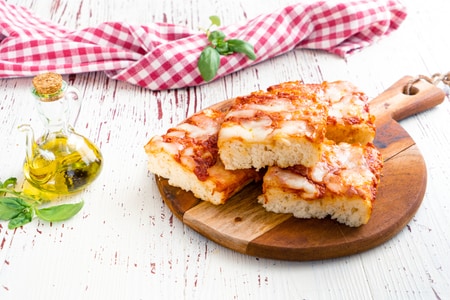 Pizza en bandeja sin gluten