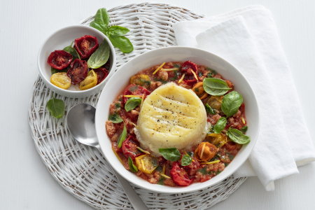 Pappa al pomodoro y queso