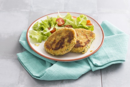 Chuleta de calabacín y scamorza