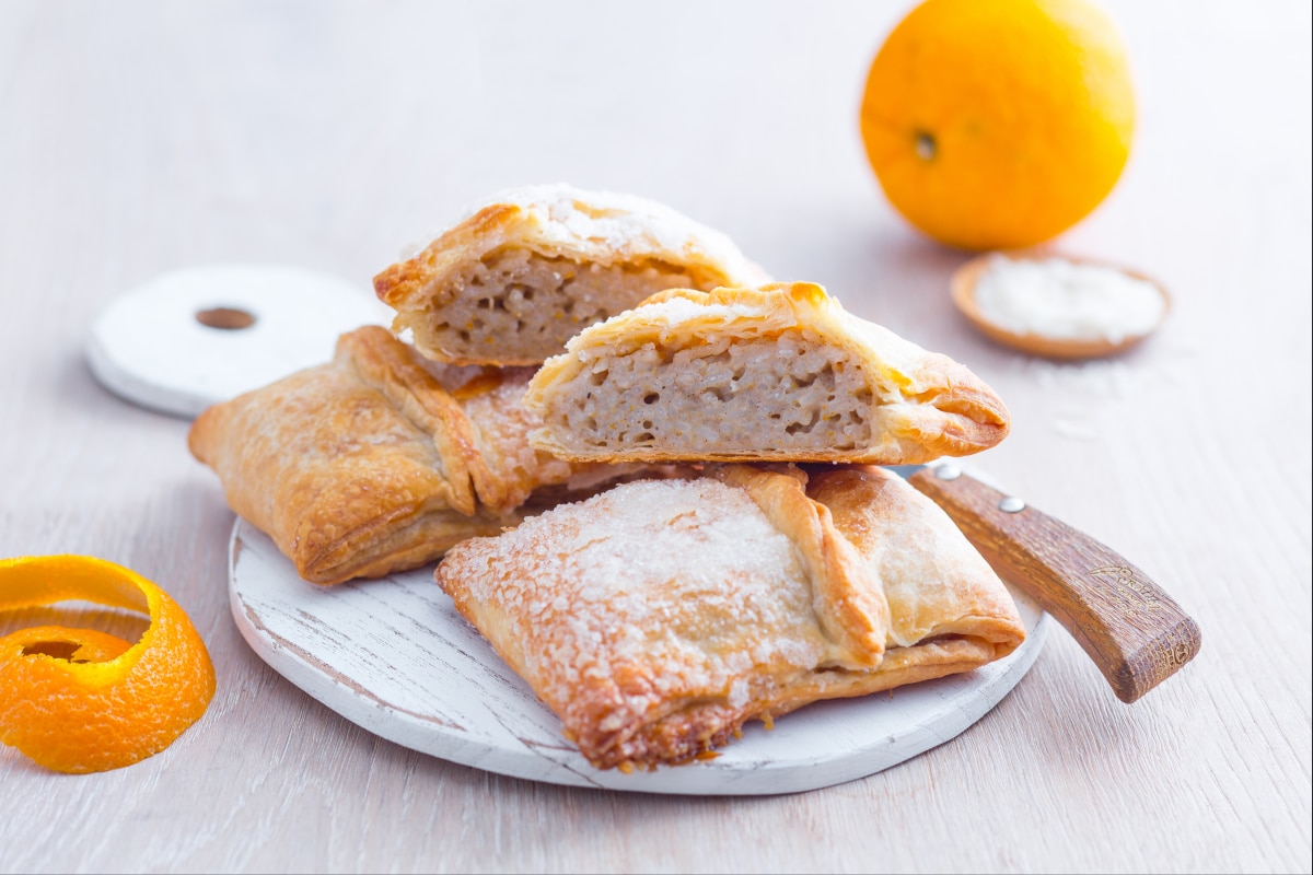 Hojaldres de arroz dulces
