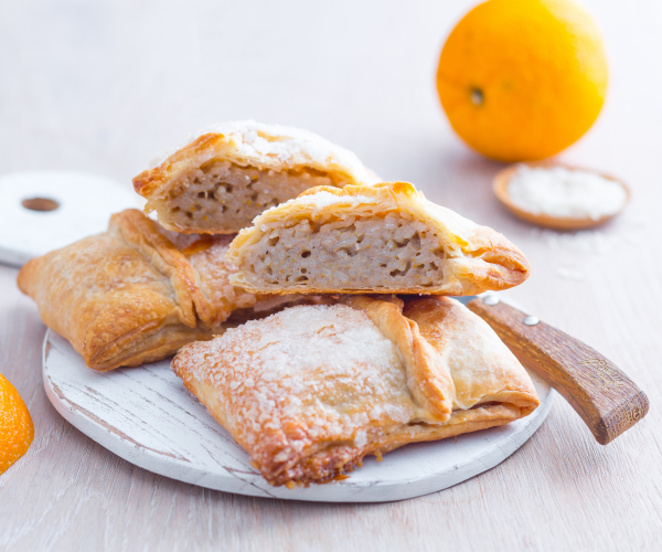 Hojaldres de arroz dulces
